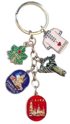 Брелок металевий – Символи (футболка)