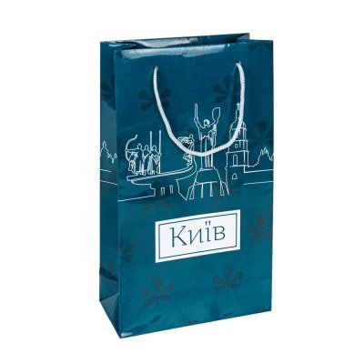 Пакет подарунковий - 280/165. Київ. Синій