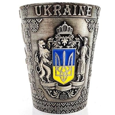 Герб України (срібло). Рюмка (конусна) 48х60мм. Металева