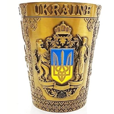 Герб України (золото). Рюмка (конусна) 48х60мм. Металева